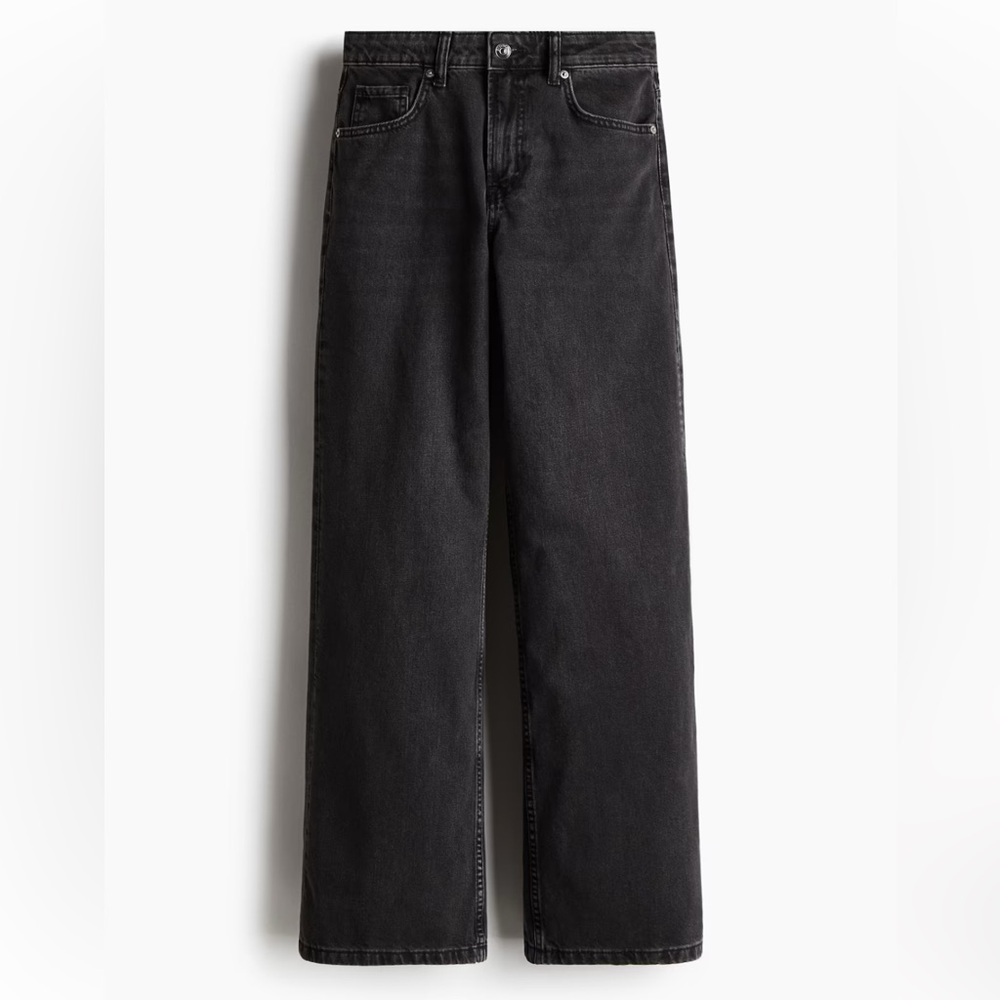 H&M Black High-Waist Jeans